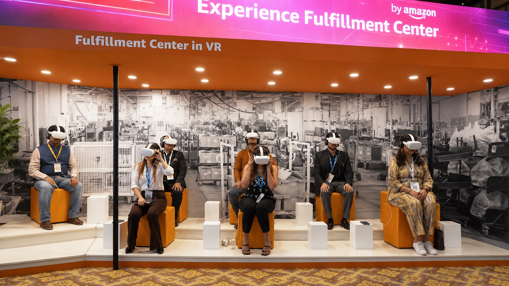 Amazon Fulfillment Center VR experience with multiple participants